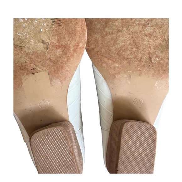 ShuShop White Croc-Embossed Heeled Boots - Picture 8 of 10